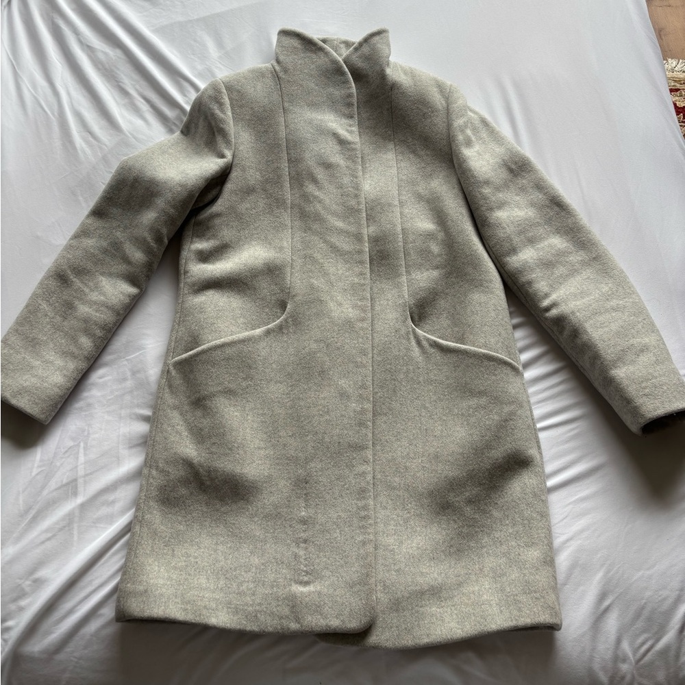 Women's Wilfred Heather Gray Wool-Blend Cocoon Coat